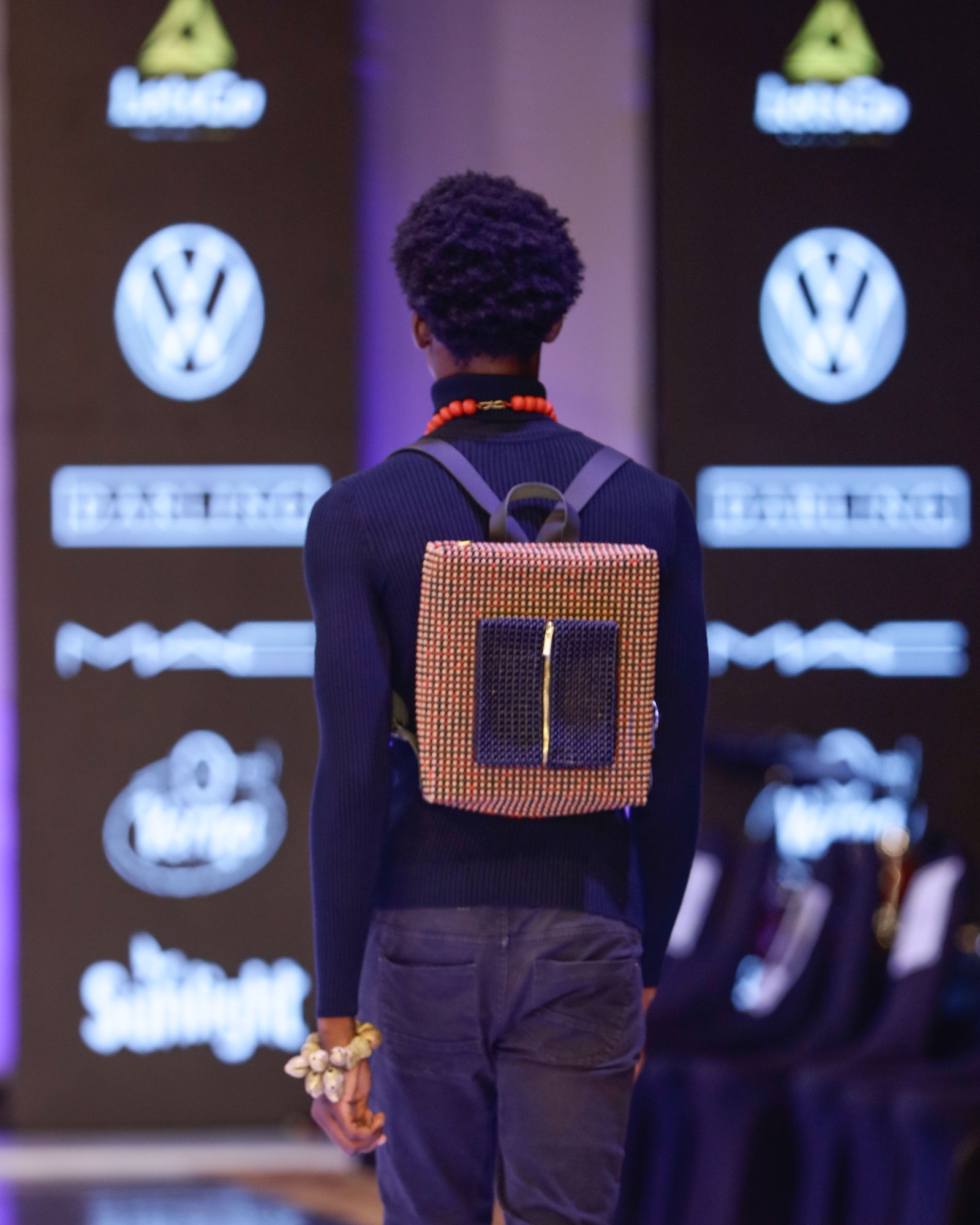 Beaded backpack, GAFW runway